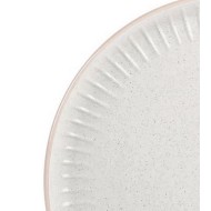 Prato 20,9cm Para Sobremesa Biseaute Em Ceramica Cor Branca L'Hermitage